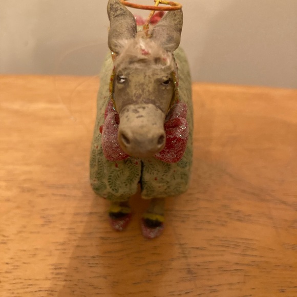 Patience Brewster Dept 56 Krinkles Donkey Ornament • Collectible w/ Box - Picture 2 of 8